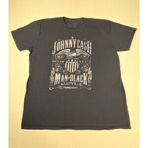 Johnny Cash Man in Black Nashville Tennessee Outlaw Music Graphic Shirt Size 2XL